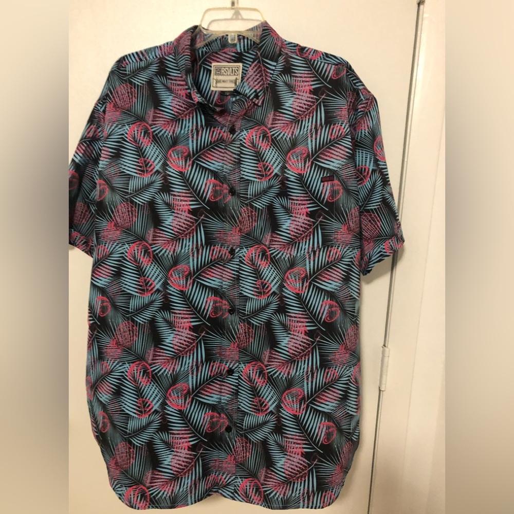 Men’s RSVLTS button down print.